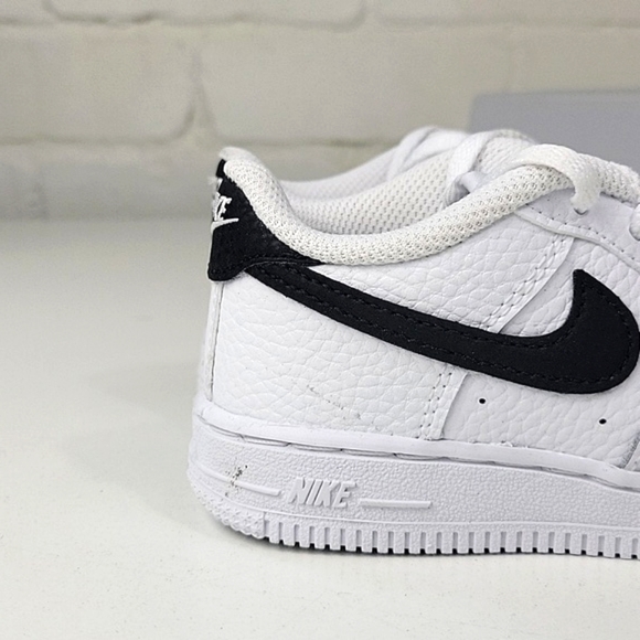 Nike Force 1 (TD) White / Black Baby / Toddler size 10c - Picture 4 of 8